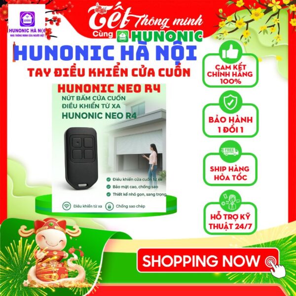 Neo R6 Hunonic Tay Điều Khiển Cửa Cuốn Hunonic NEO R4 | Công Tắc Nhà Thông Minh ...